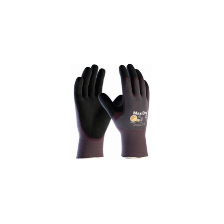 Pip MAXIDRY, GRY. NYLON SHELLPRPL./ BLK. NITRILE NON-SLIP, PK 72 56-424/L